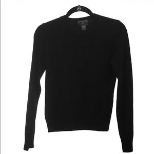 Banana Republic, wool crew neck sweater, black M